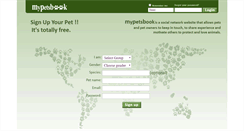 Desktop Screenshot of mypetsbook.com