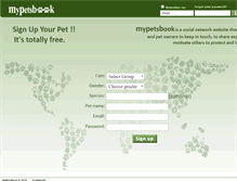 Tablet Screenshot of mypetsbook.com